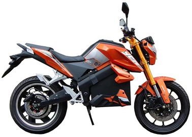 Chine Couleur orange 1000w de scooter électrique de vélomoteur de haute précision avec le disque arrière avant fournisseur