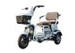 la moto électrique de trois roues de la batterie 20AH, cargaison a broyé du noir le corps en plastique blanc fournisseur