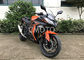 Silencieux noir orange d'acier inoxydable de Mufler de motos de sport de rue de Digital Speedmeter fournisseur
