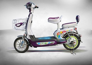 Chine Moto électrique pourpre de scooter de vélomoteur de la couleur 350W avec le système avant de frein à tambour fournisseur