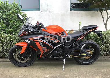 Chine Silencieux noir orange d'acier inoxydable de Mufler de motos de sport de rue de Digital Speedmeter fournisseur